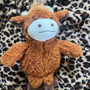 Plush Brown Cow Toy